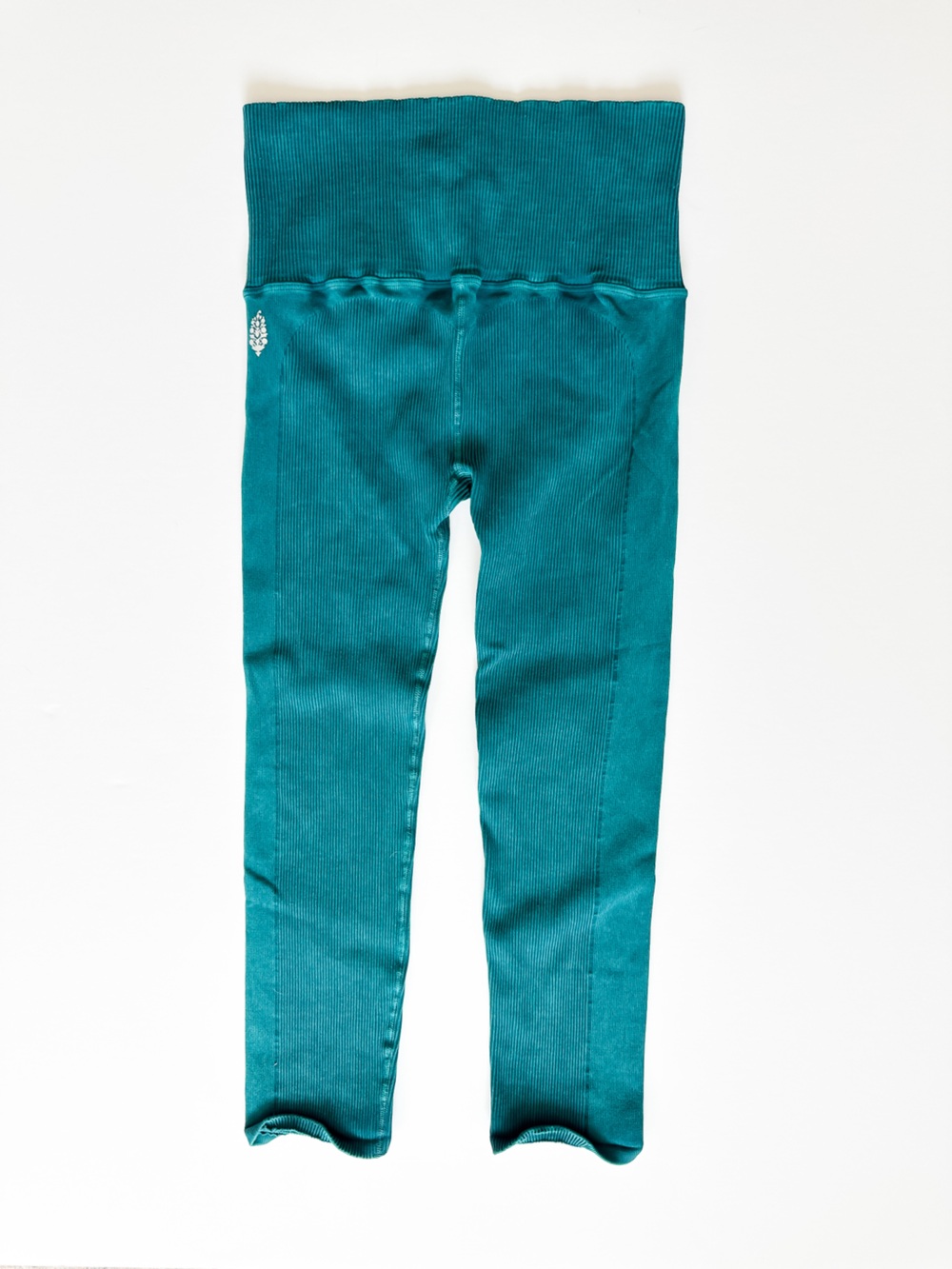 Free People Movement Women’s Teal Ribbed Matching Bra/Leggings Set - Size XLArge - Picture 7 of 9